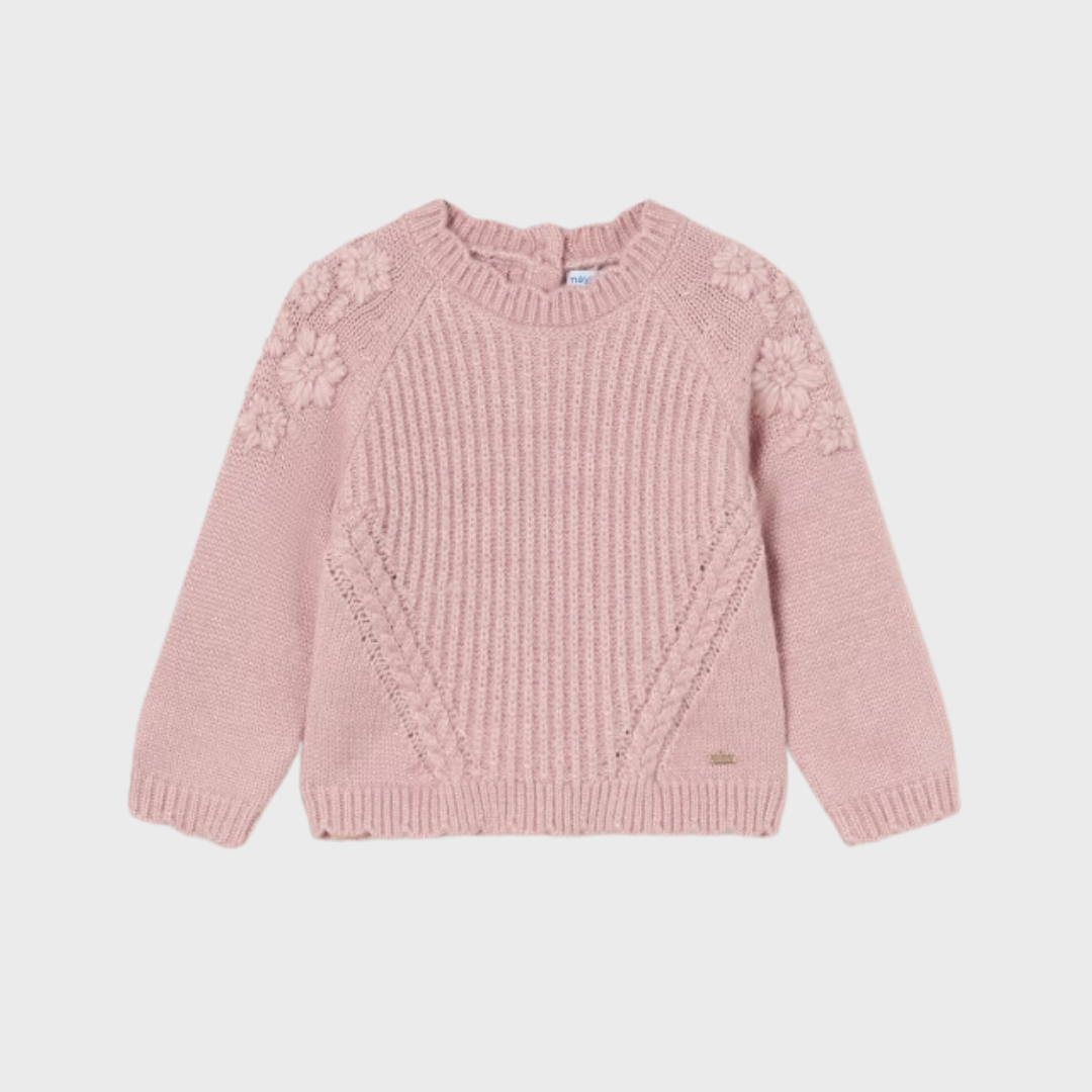 2pc Pink Sweater w Denim Pant