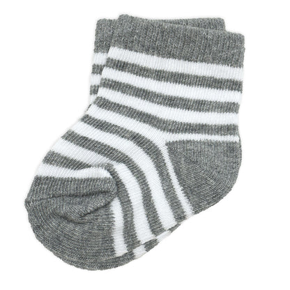 baby crew socks 3 pack, striped baby socks set, cotton baby socks boys girls, unisex baby sock gift set, newborn crew sock pack, boutique baby socks neutral, pink baby socks girl set, blue baby socks boy set, grey striped baby socks, cozy infant crew socks