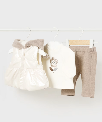 3pc Champagne Vest Set