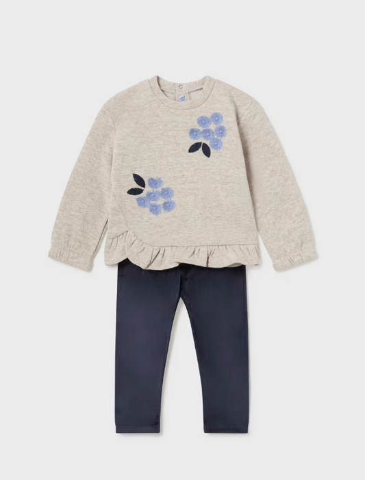 2pc Ruffle Sweatshirt and Leggings