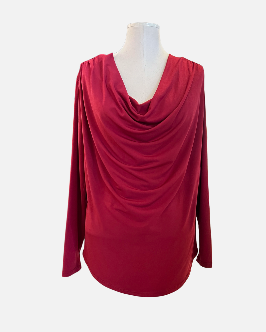 Cranberry Off-Shoulder Top