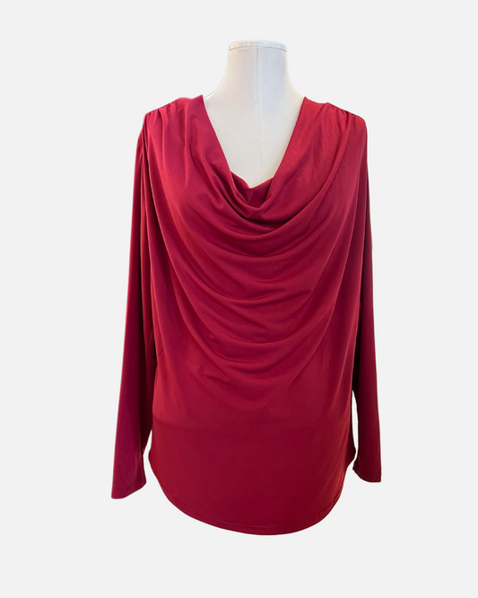 Cranberry Off-Shoulder Top