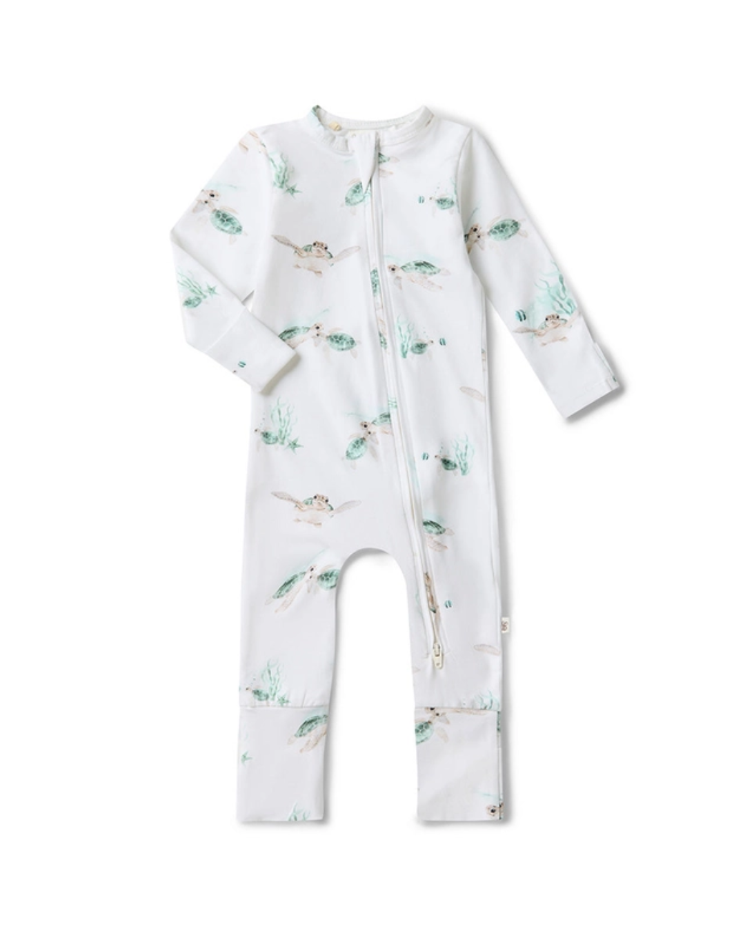 turtle baby footie, organic cotton baby sleeper, zip baby romper, ocean print baby outfit, boutique baby boy footie, eco friendly baby clothing, newborn turtle romper, infant zip one piece, soft cotton baby pajamas, baby shower gift sleeper
