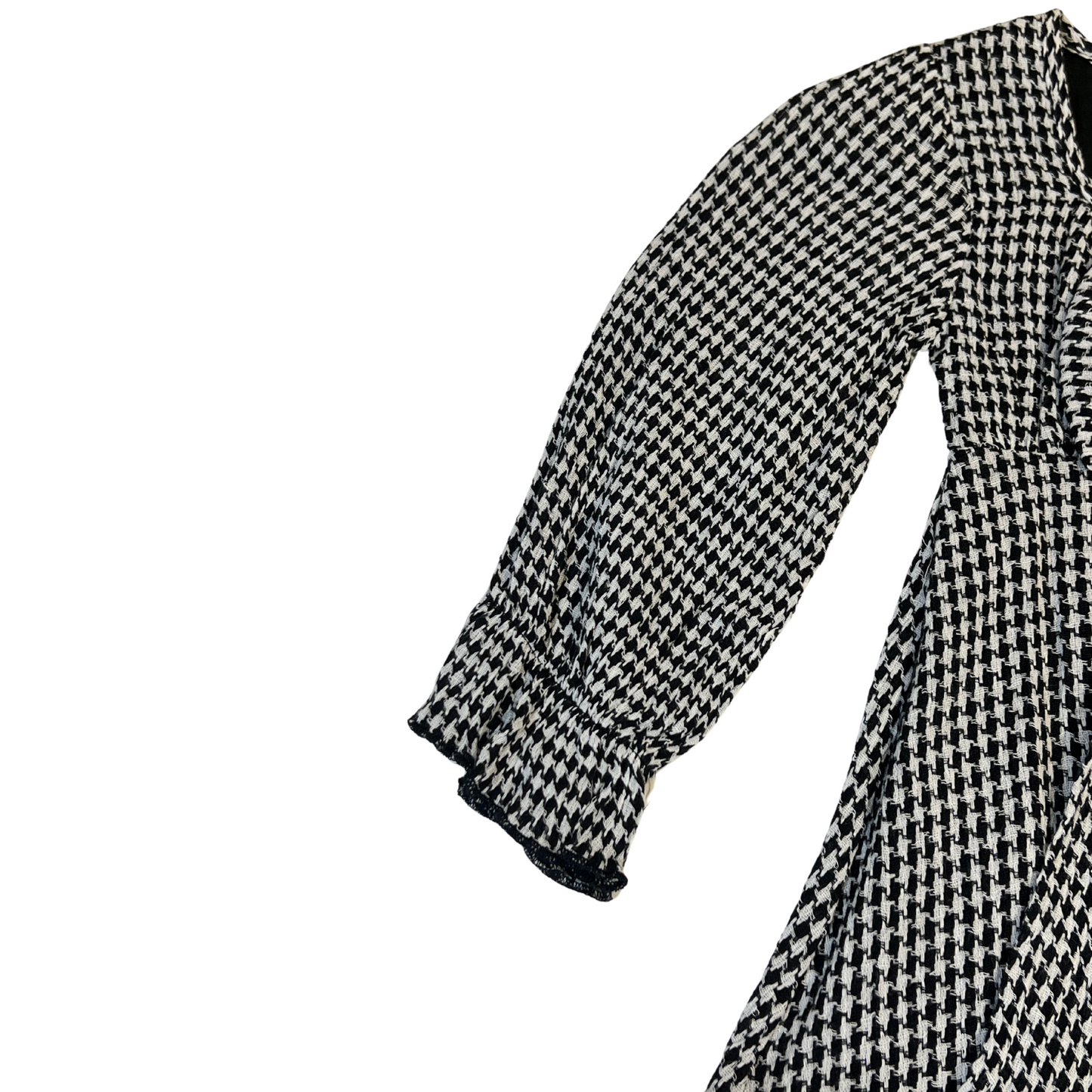 Blk/Wht Hailey Houndstooth Dress