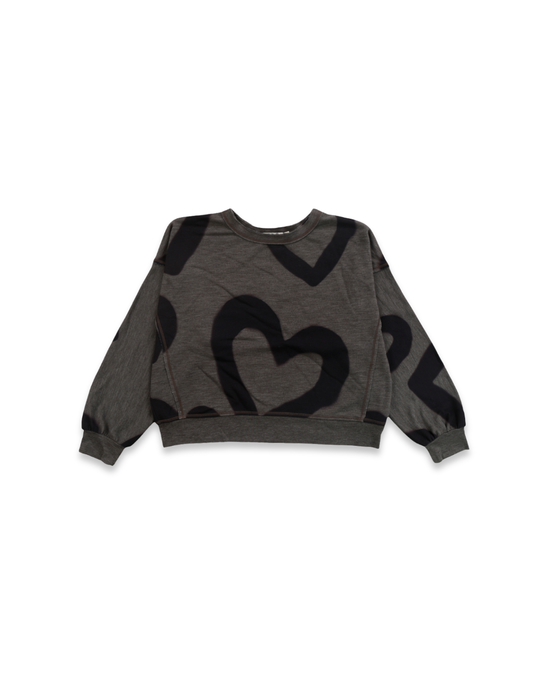 2pc Charcoal w Heart Dolman Top w Pant, Expressions Boutique, Women and childrens boutique, Woodbury, girls matching set, boutique kids loungewear, heart print jogger set, charcoal girls outfit, trendy boutique girls clothing, two piece kids lounge set, casual girls co-ord set, boutique girls jogger set, comfy girls outfit