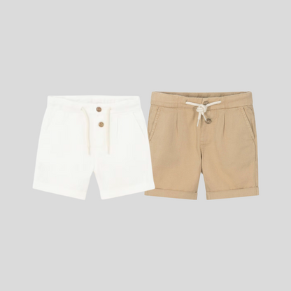 Linen Look Shorts w Cuff