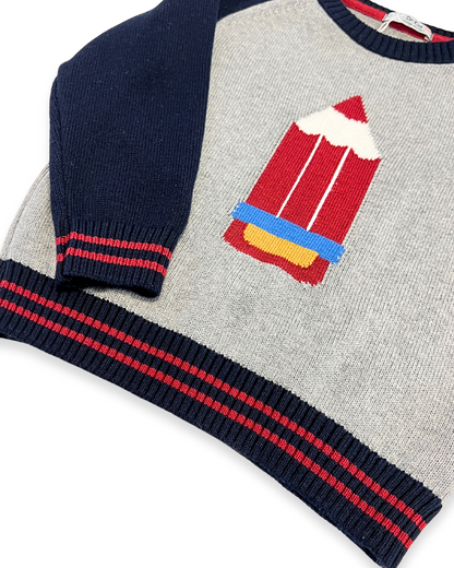 boys sweater set, pencil motif sweater, kids back to school outfit, navy and burgundy kids set, boutique kids clothing, toddler boys school outfit, fall kids fashion, children’s boutique wear, Back to school, school outfits, pre-k clothing, classroom ready kids style