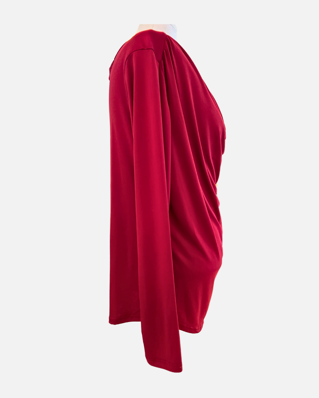 Cranberry Off-Shoulder Top