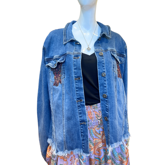 Exclusive Med Blue Denim Jacket - TS