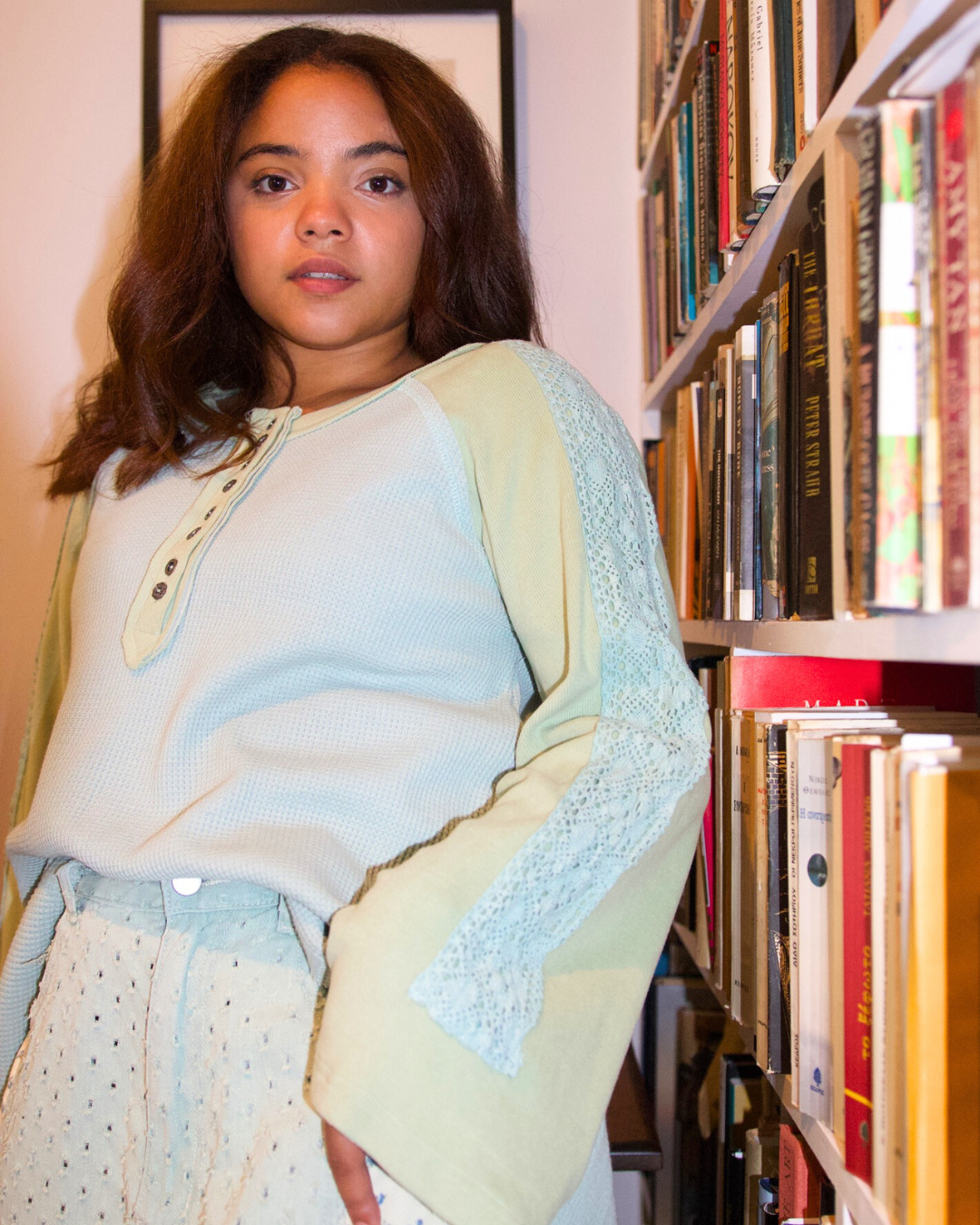 Seafoam Green Scoop Neck Top