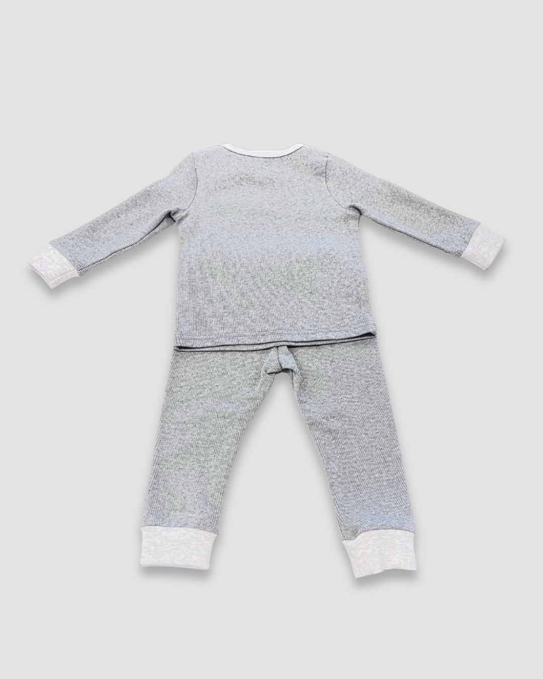 boutique baby boy outfit Expressions Boutique NY, grey lightning bolt two-piece set, ribbed cotton toddler outfit, cozy lounge set for kids, unisex baby clothes neutral grey soft cotton