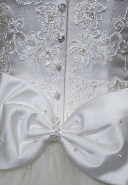 Ruffled Tulle Skirt with Lace & Beading Detail Dress