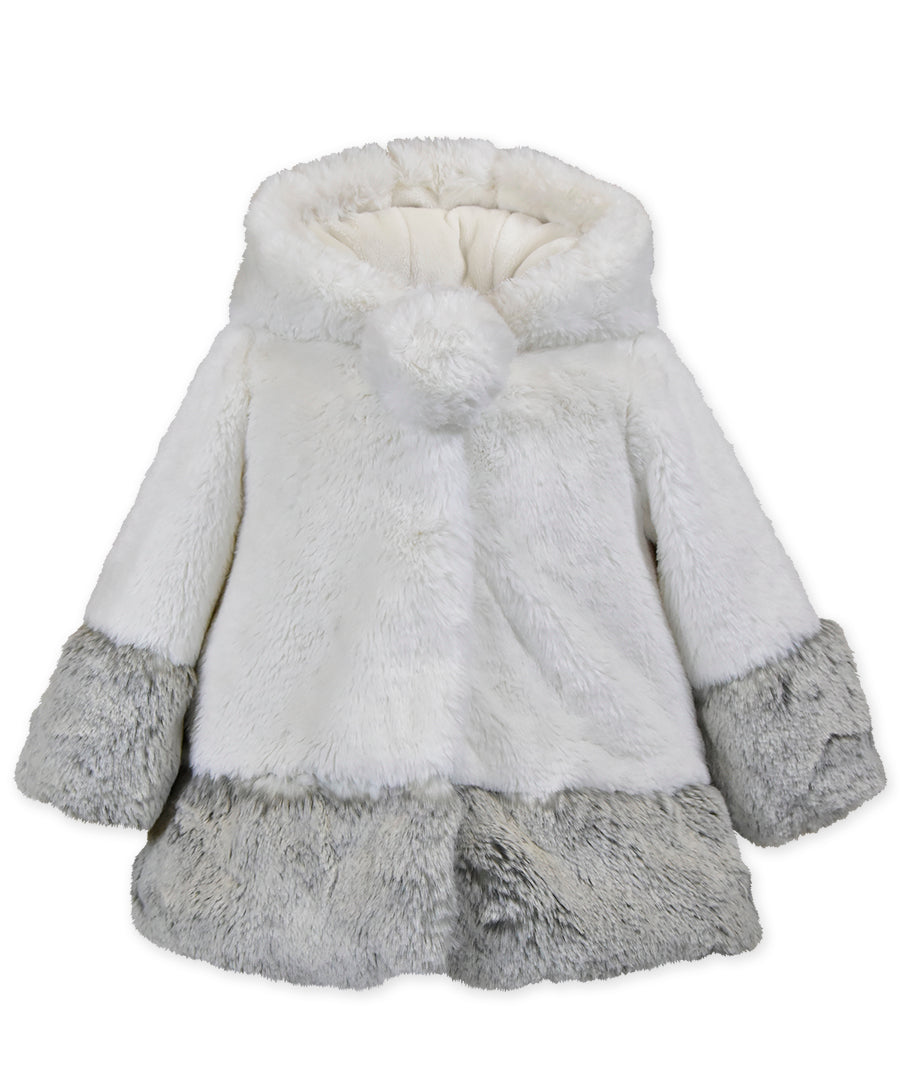 White Hood Contrast Coat – Expressions Boutique NY
