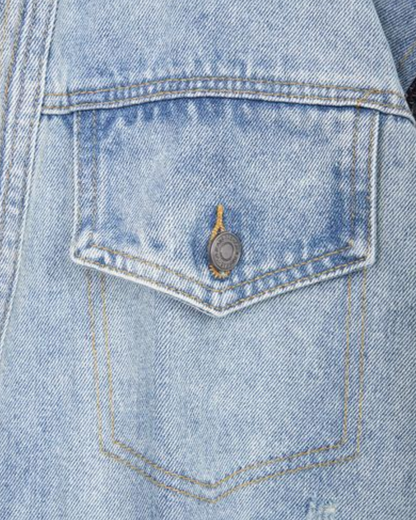 Denim & Grey Combo Jacket