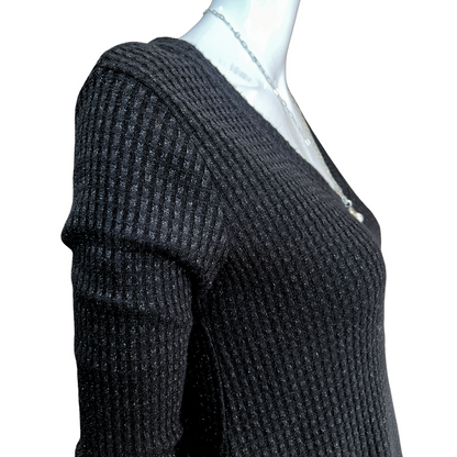 Waffle Shimmer w Silver Thread