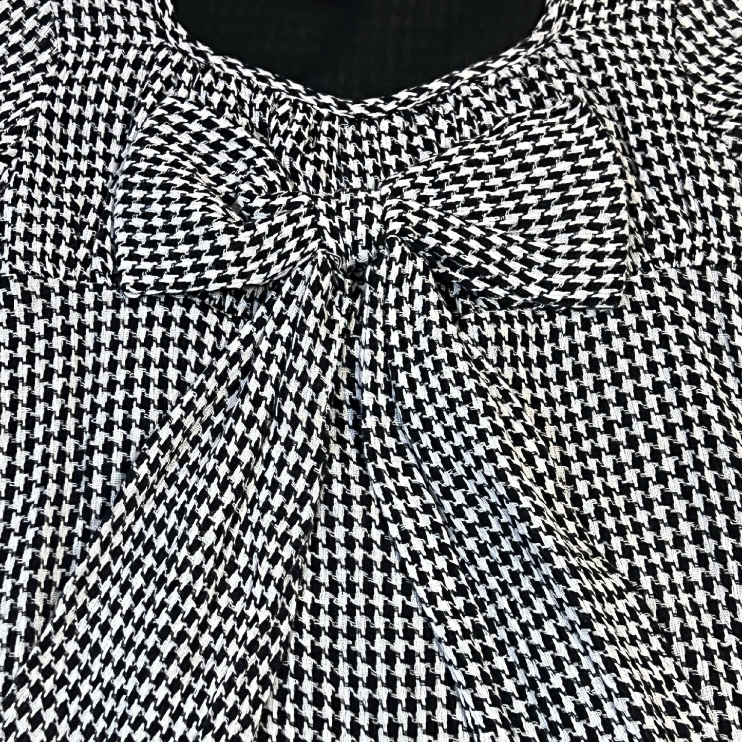 Blk/Wht Hailey Houndstooth Dress