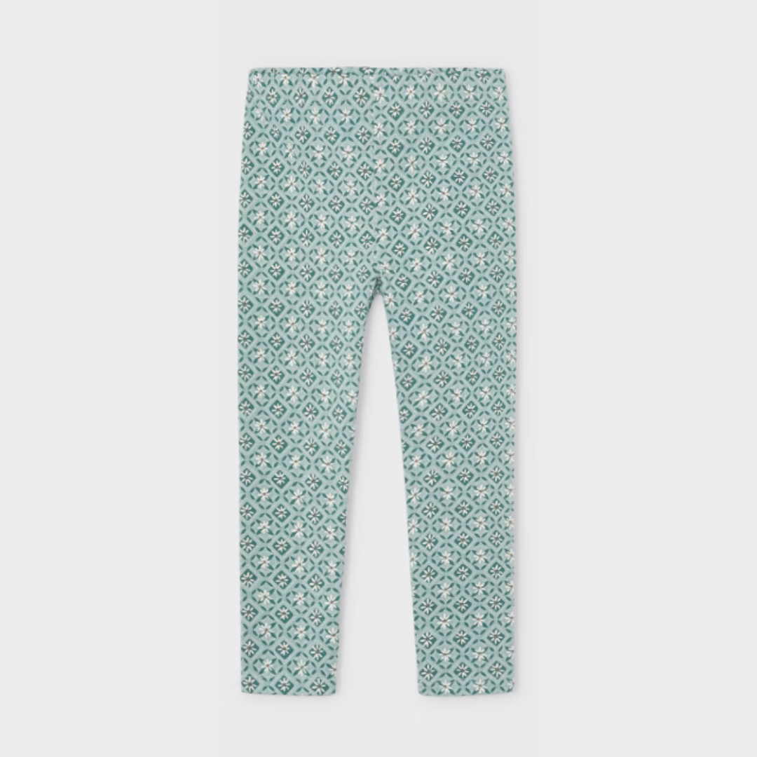 2pc Sage Green Top w Printed Pant