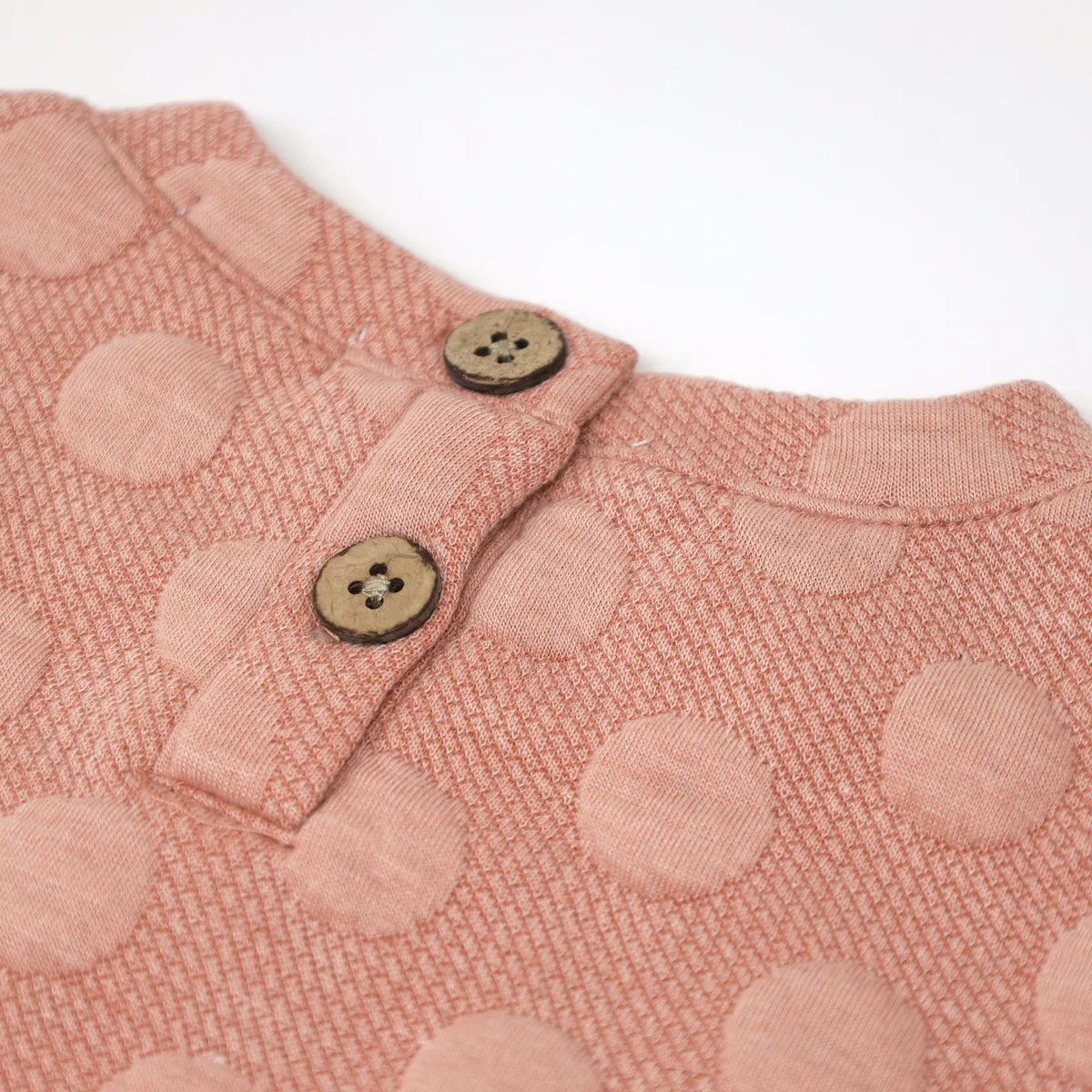 2Pc Pucker Dot Slouch Sweater