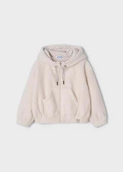 Beige Fur Pullover Jacket