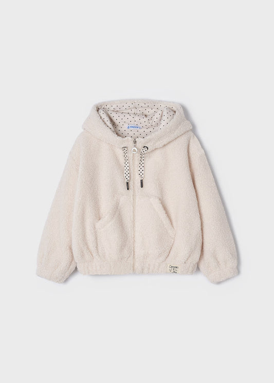 Beige Fur Pullover Jacket