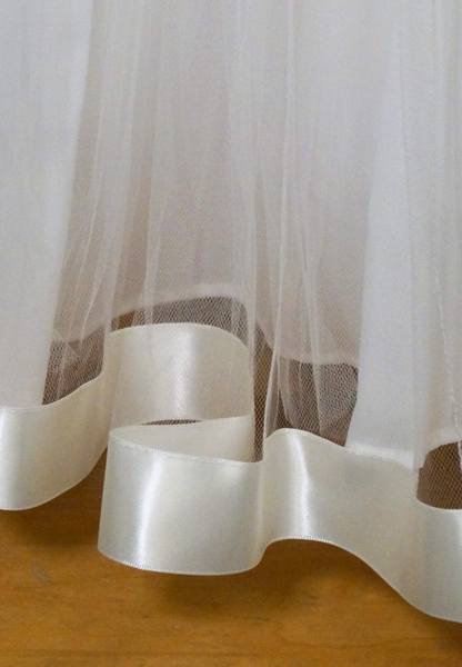 Communion Dress w Italian Satin w Bow