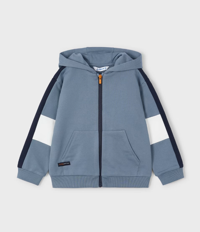 3pc Lt Blue Zip UP Hoody/Pant w Navy Snow Peak Tee