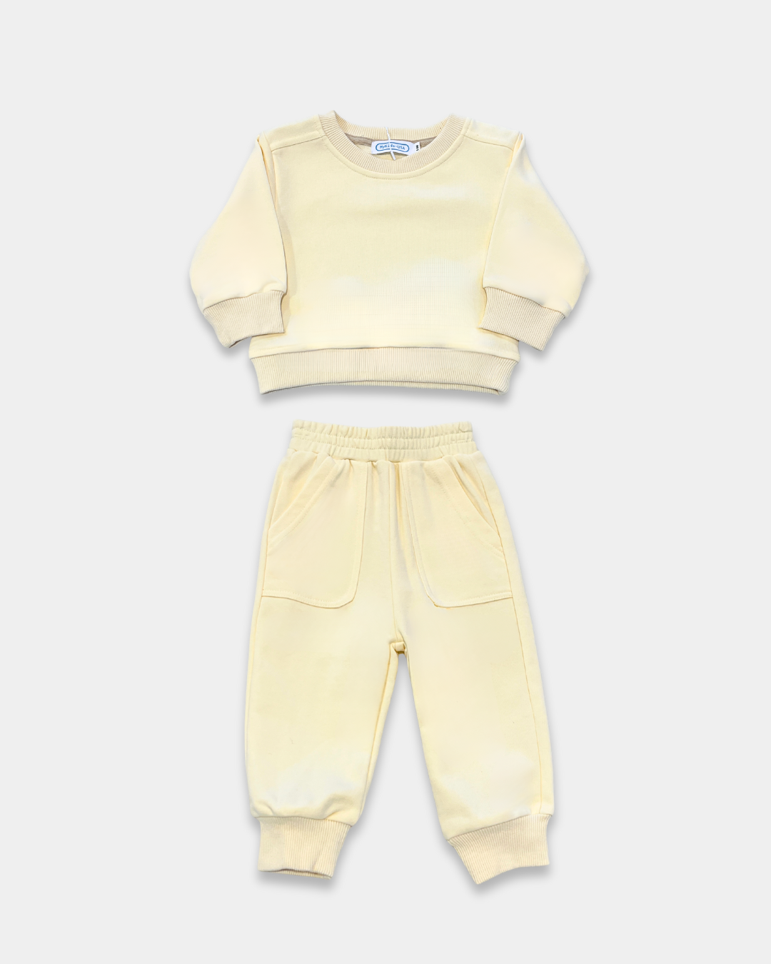 2pc solid pullover set, ivory pink jogger set, casual loungewear for kids, boutique pullover and pants set, neutral kids lounge set, toddler girl matching outfit, comfy jogger sweat set, soft cotton blend kids clothing, boutique kids fashion, everyday wear set for children