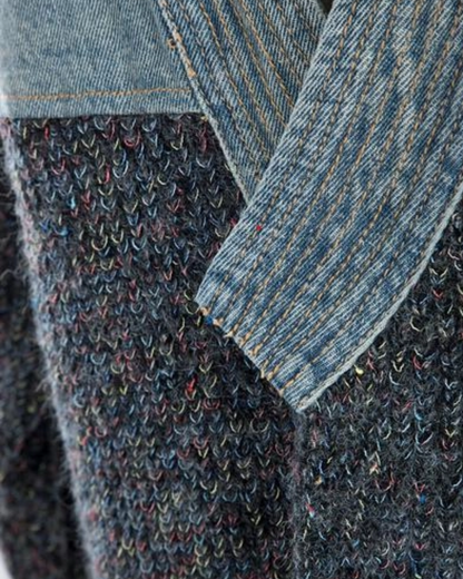 Denim & Grey Combo Jacket
