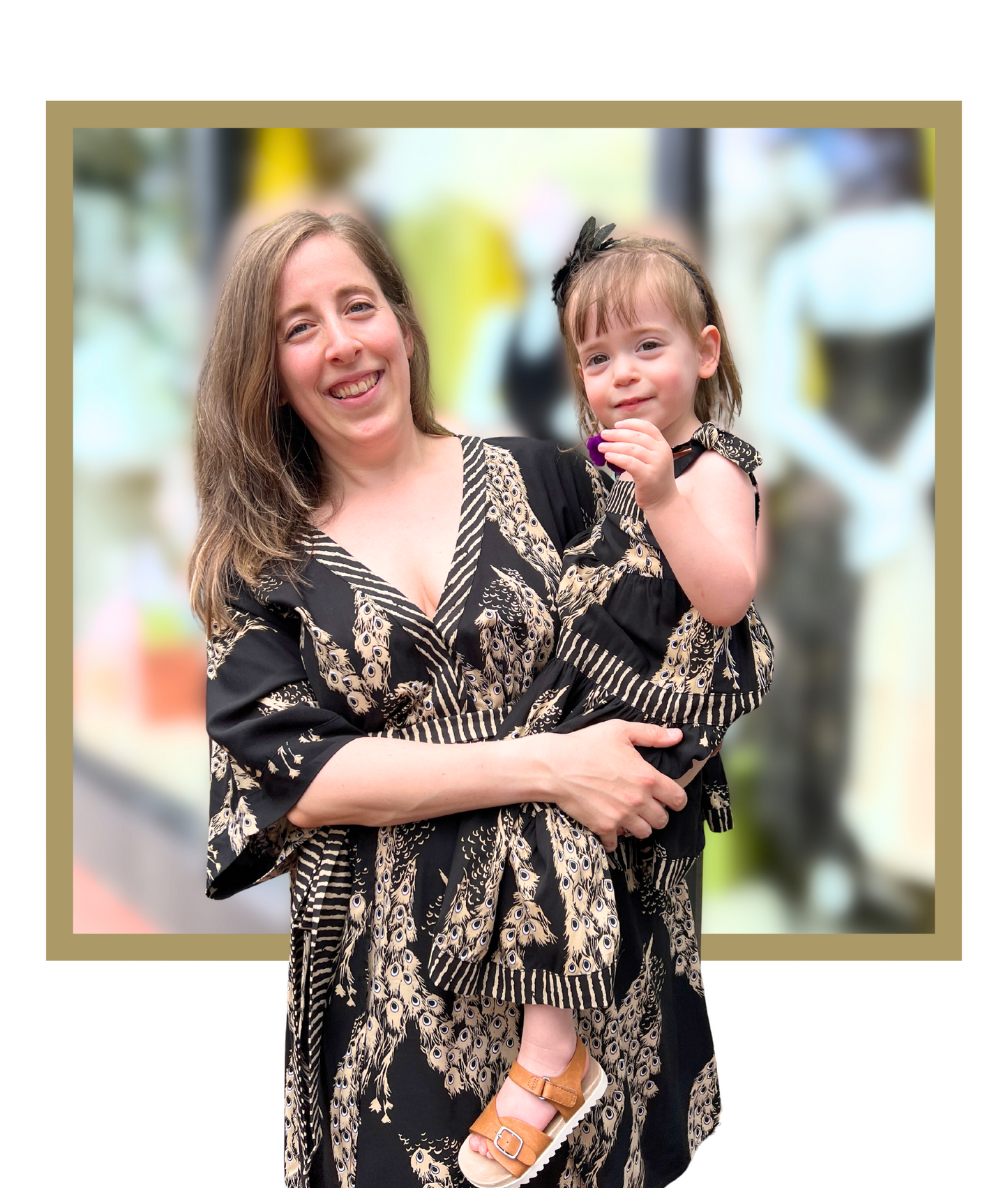 Kealani Black V-Neck Empire Dress