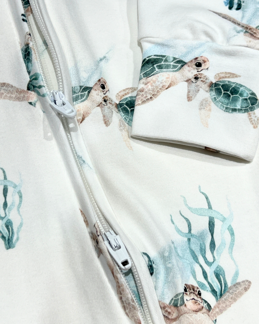 turtle baby footie, organic cotton baby sleeper, zip baby romper, ocean print baby outfit, boutique baby boy footie, eco friendly baby clothing, newborn turtle romper, infant zip one piece, soft cotton baby pajamas, baby shower gift sleeper