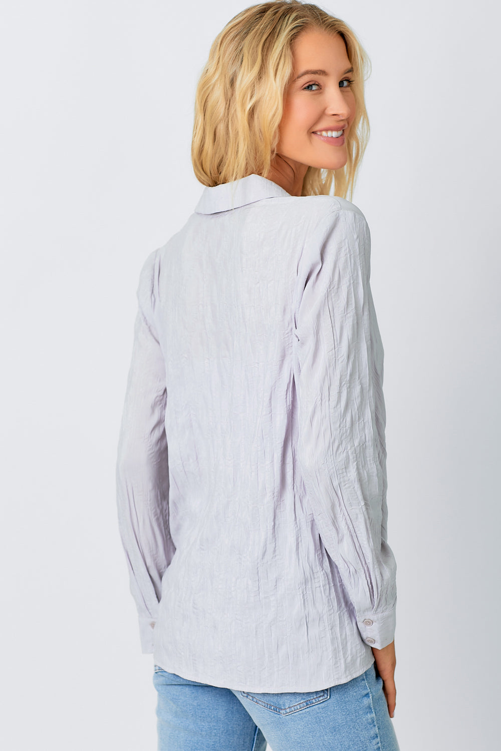 Surplice Button Blouse