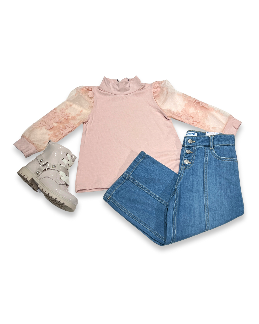 Lace Illusion Sleeve Top Girls, Expressions Boutique, Women and childrens boutique, Woodbury, girls lace sleeve top, boutique girls blouse, illusion sleeve top kids, pastel lace top for girls, boutique girls fashion, dressy girls top, trendy girls boutique shirt, lace detail girls clothing