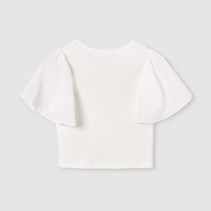 Fluster Sheer Sleeve Top