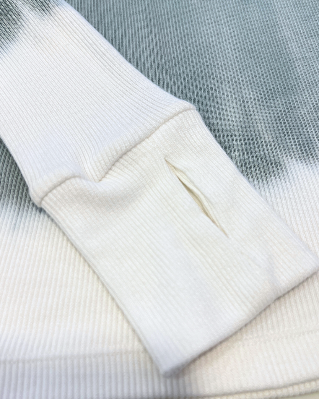 girls ombre long sleeve top, ribbed tie dye shirt, Expressions Boutique NY kids fashion, black grey white top, boutique long sleeve for girls