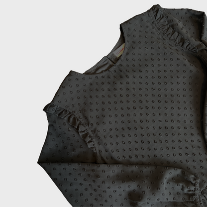 Black Top w Ruffled Bottom