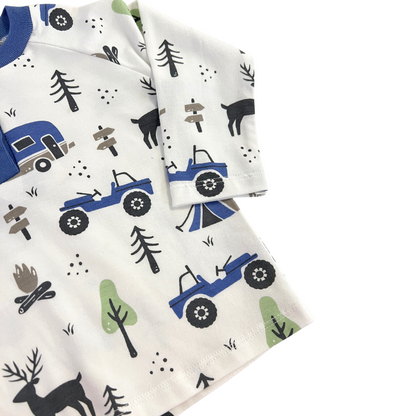 3pc Campfire Henley Shirt, Pants & Hat