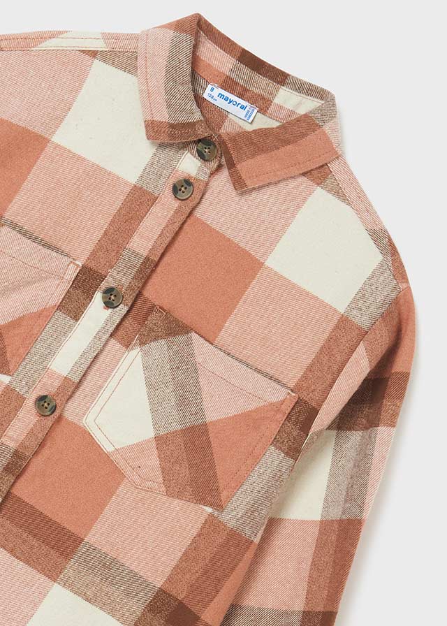 Rose Checked Flannel Shirt