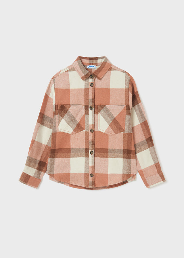 Rose Checked Flannel Shirt