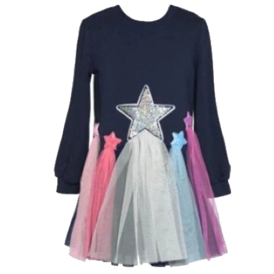 Navy w Tulle Shooting Stars