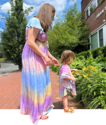 Cocoa Dress Tie-Dye Smocked Top Dress