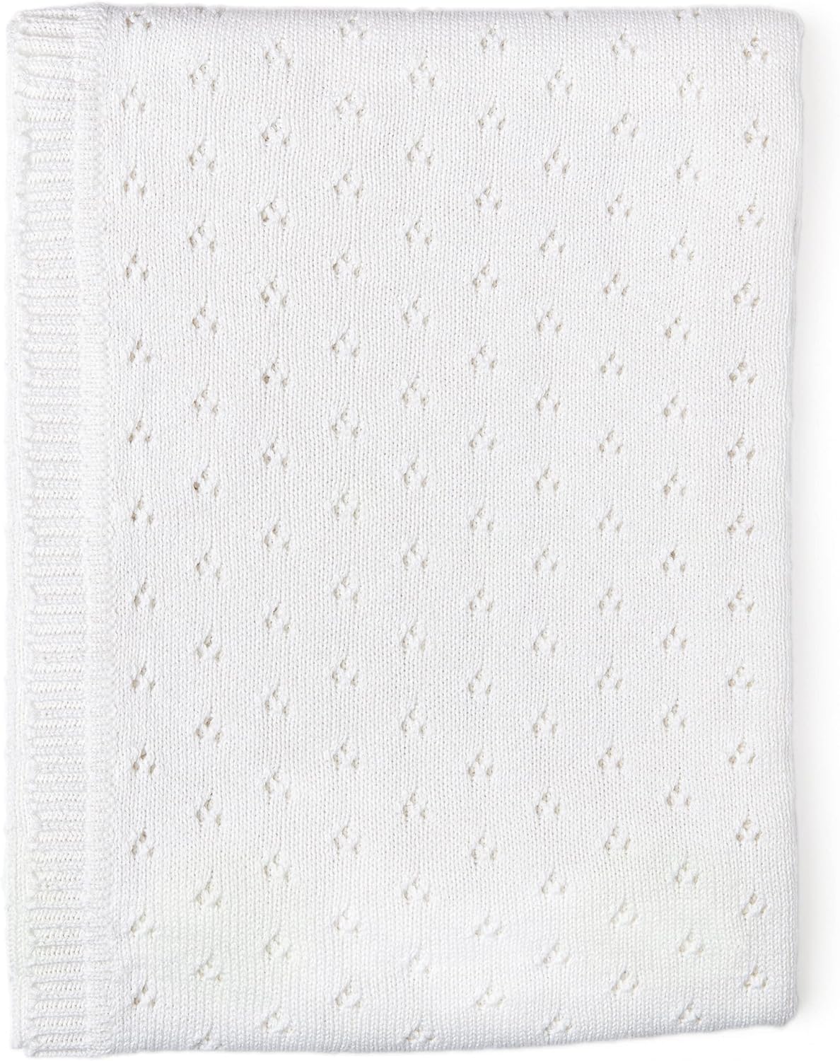 Baby Mode Signature White Cotton Blanket