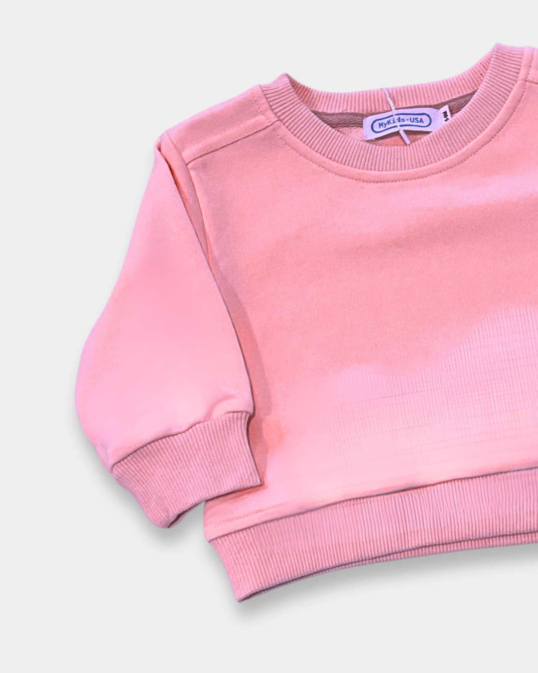 2pc solid pullover set, ivory pink jogger set, casual loungewear for kids, boutique pullover and pants set, neutral kids lounge set, toddler girl matching outfit, comfy jogger sweat set, soft cotton blend kids clothing, boutique kids fashion, everyday wear set for children