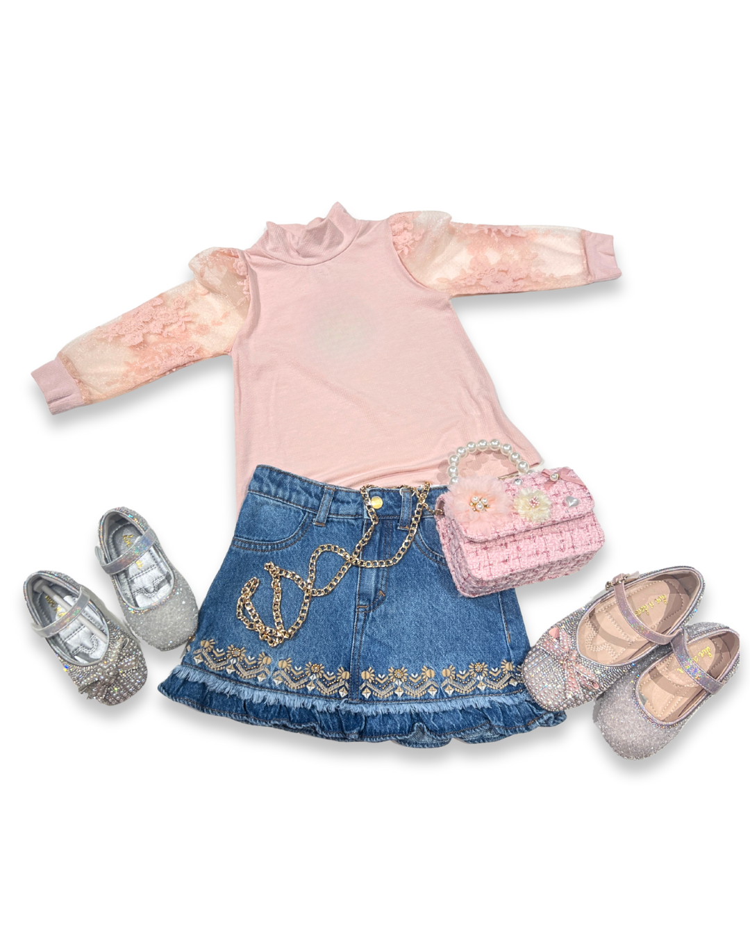 Lace Illusion Sleeve Top Girls, Expressions Boutique, Women and childrens boutique, Woodbury, girls lace sleeve top, boutique girls blouse, illusion sleeve top kids, pastel lace top for girls, boutique girls fashion, dressy girls top, trendy girls boutique shirt, lace detail girls clothing