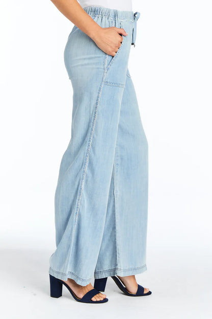 Light Denim Mid Rise Lounge Pant