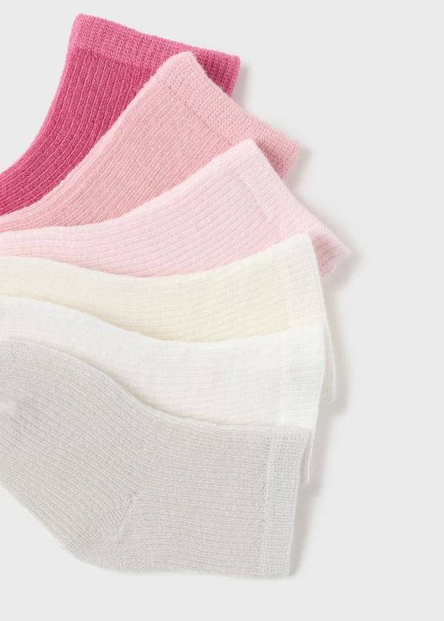 Mayoral Tulip Rose 6-Pack Assorted Baby Socks