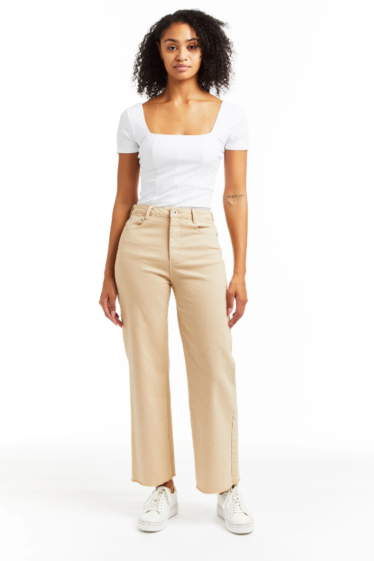 Safari Wide Leg Denim Pant