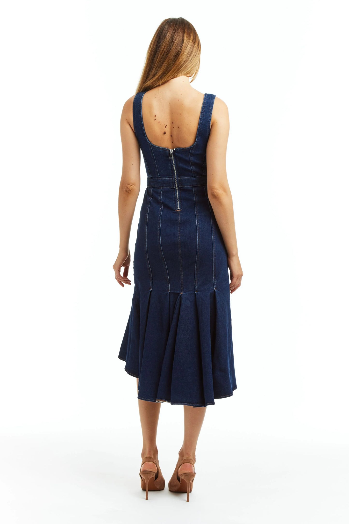 Denim Tank High Low Dress