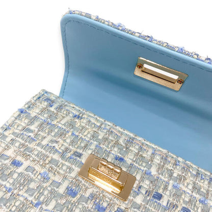 Teddy & Bow Tweed Purse