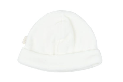 Ivory Velour Footie & Hat
