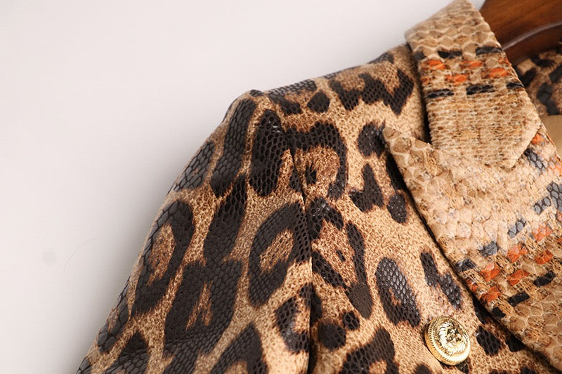 Stylish Leopard Blazer